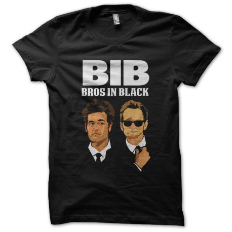 Barney Stinson camisa de Ted Mosby Bros en Negro Negro