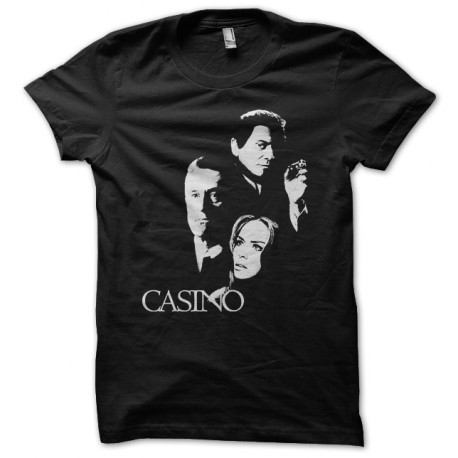 negro camiseta Casino