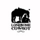 Tee shirt Lonesome Cowboy noir/blanc