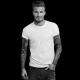David Beckham camisa de color negro