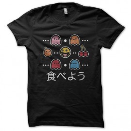 black t-shirt Pacman