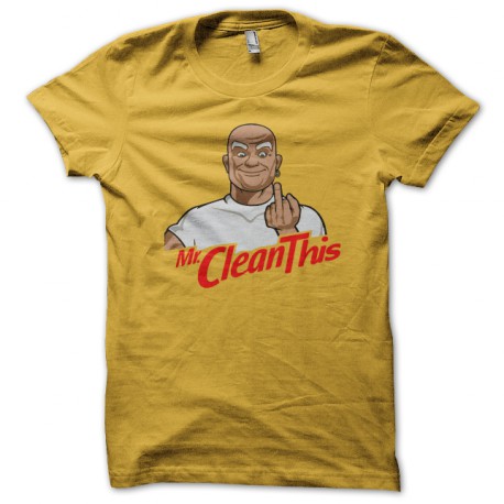 shirt mr clean this yellow