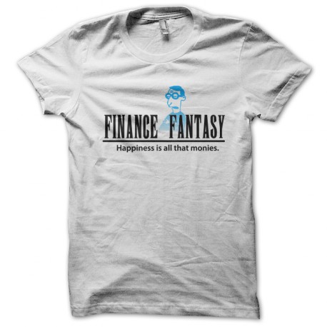 tee shirt finance fantasy blanc