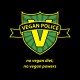 tee shirt Vegan police noir