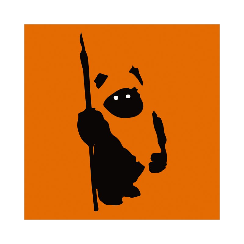 Image result for ewok with orange shirt