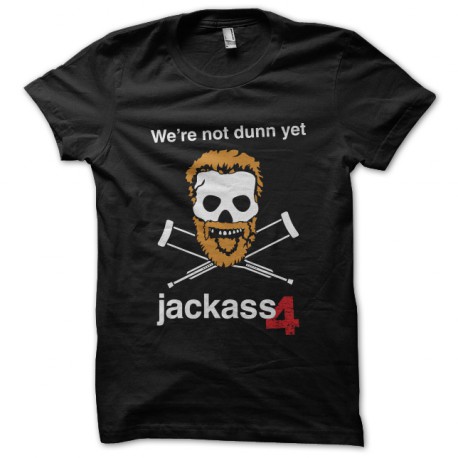 camiseta del negro de la camisa de Jackass