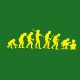Tee shirt Evolution jaune/vert bouteille