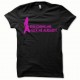 Tee shirt Fuck me rose/noir