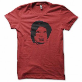 tee shirt che kadhafi rouge