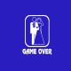 Camiseta Game Over blanco / real