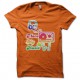 tee shirt I love my music orange