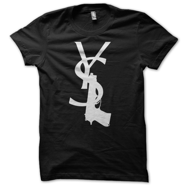 yves saint laurent black t shirt