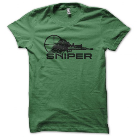 logotipo de la camisa verde de francotirador