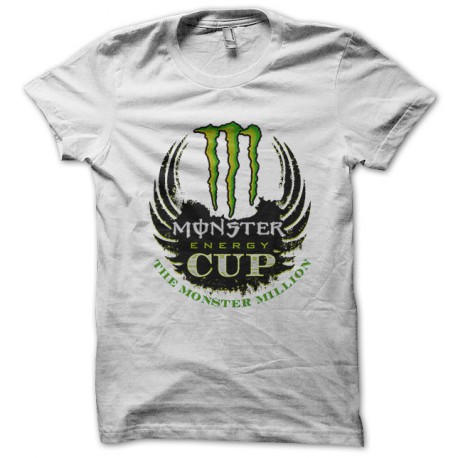 shirt Monster Energy Cup white