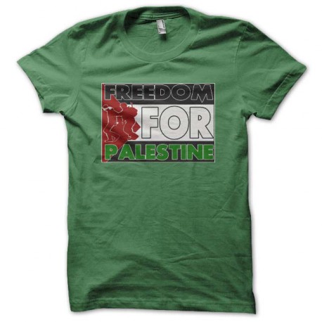 camiseta verde libertad para Palestina