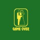 Game Over t-shirt yellow / green bottle