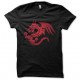 Dragon black shirt red