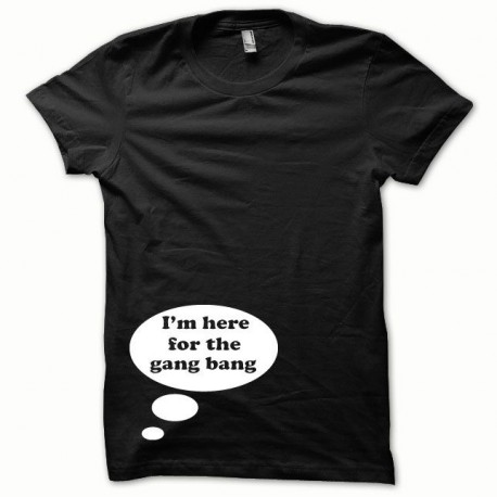 Tee shirt Gangbang blanc/noir