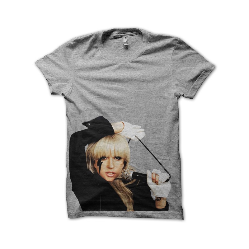 Lady Gaga tshirt sing heath gray