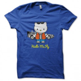 tee shirt hello mcfly blue