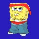 spongebob gangster shirt blue