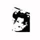 Tee shirt Geisha blanc/noir