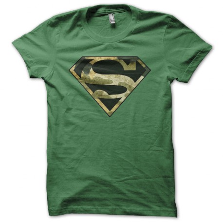 tee shirt superman camo militaire vert