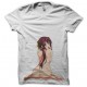 camiseta chica atractiva blanca