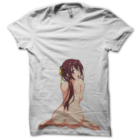 camiseta chica atractiva blanca