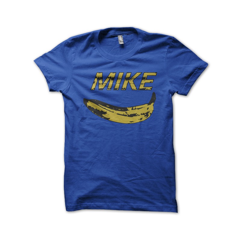 tee shirt Mike nike cover blue