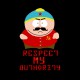 tee shirt eric cartman respect my authority version communiste noir