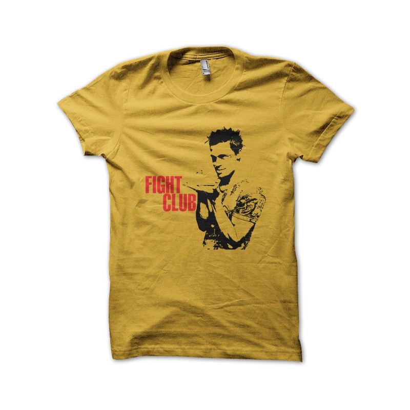 Post Fight Club t-shirt yellow