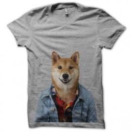 menswear shirt gray dog ​​heath