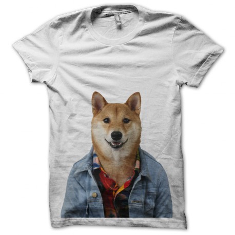 shirt menswear white dog