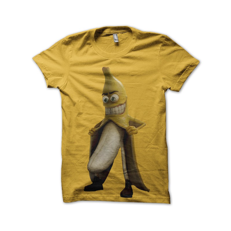 tee shirt banana flasher yellow