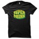 tee shirt Super drunk noir  