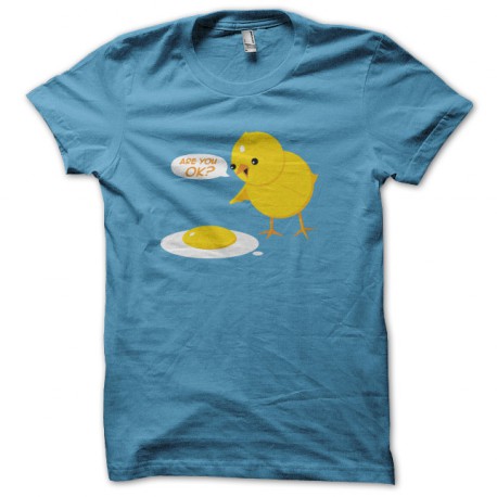 t-shirt Are you Ok funny chicken bluesky