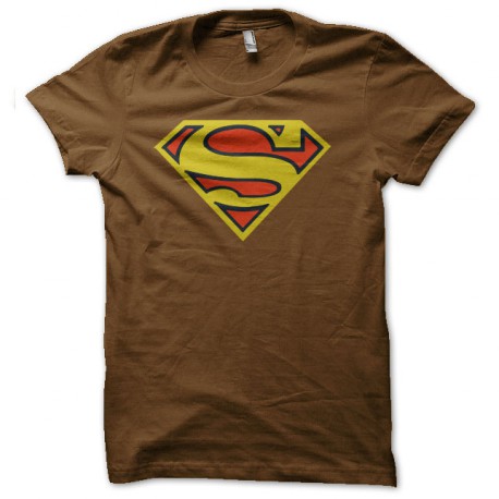 tee shirt Superman marron