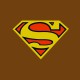 Superman camisa marrón