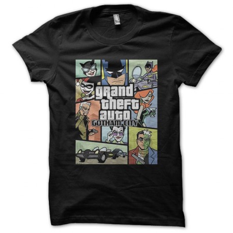 Batman Gotham shirt black GTA parody