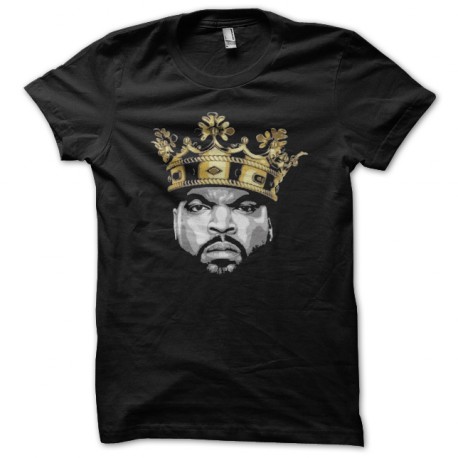 Camisa de cubitos de hielo rey del negro hip hop de la vieja escuela