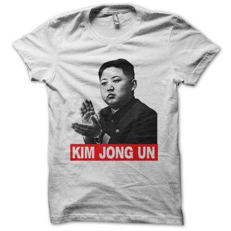 tee shirt Kim jong un blanc