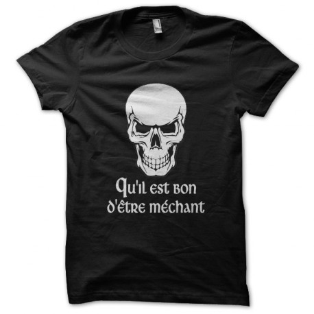 tee shirt skull angry noir