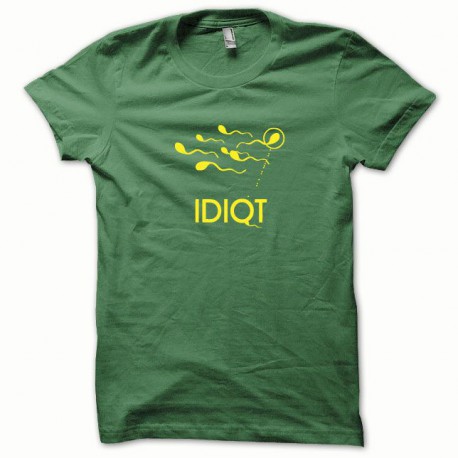 Shirt sperm yellow / green bottle