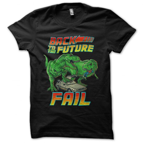 tee shirt back to the future fail noir