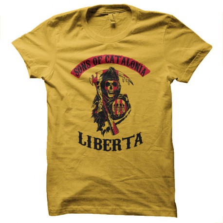 t-shirts Sons of catalonia parody SOA yellow