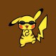 shirt Pikachu dancing gangnam style brown