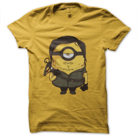daryl dixon parody t-shirt yellow minion