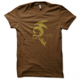 tee shirt smog fire marron