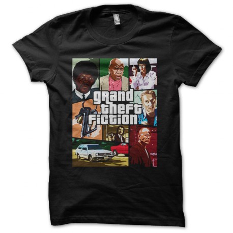 camisa de la pulpa negro versión de ficción de GTA